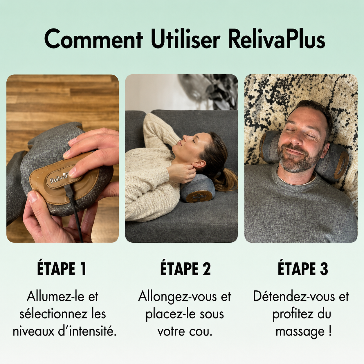 RelivaPlus™ Masseur Cervical