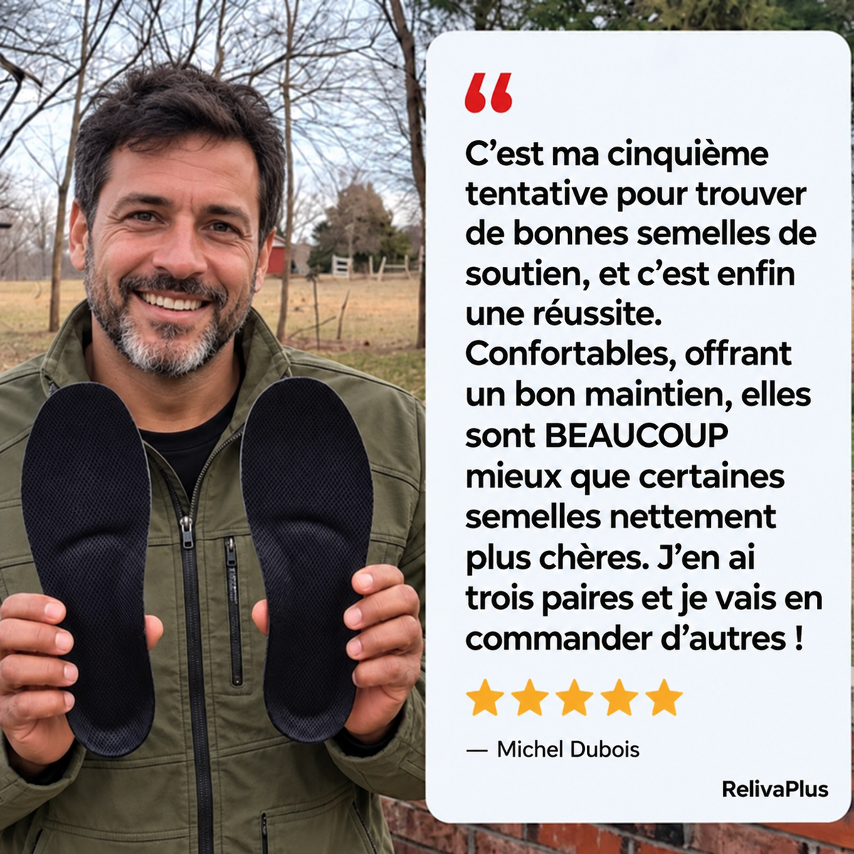 Semelles Orthopédiques RelivaPlus™